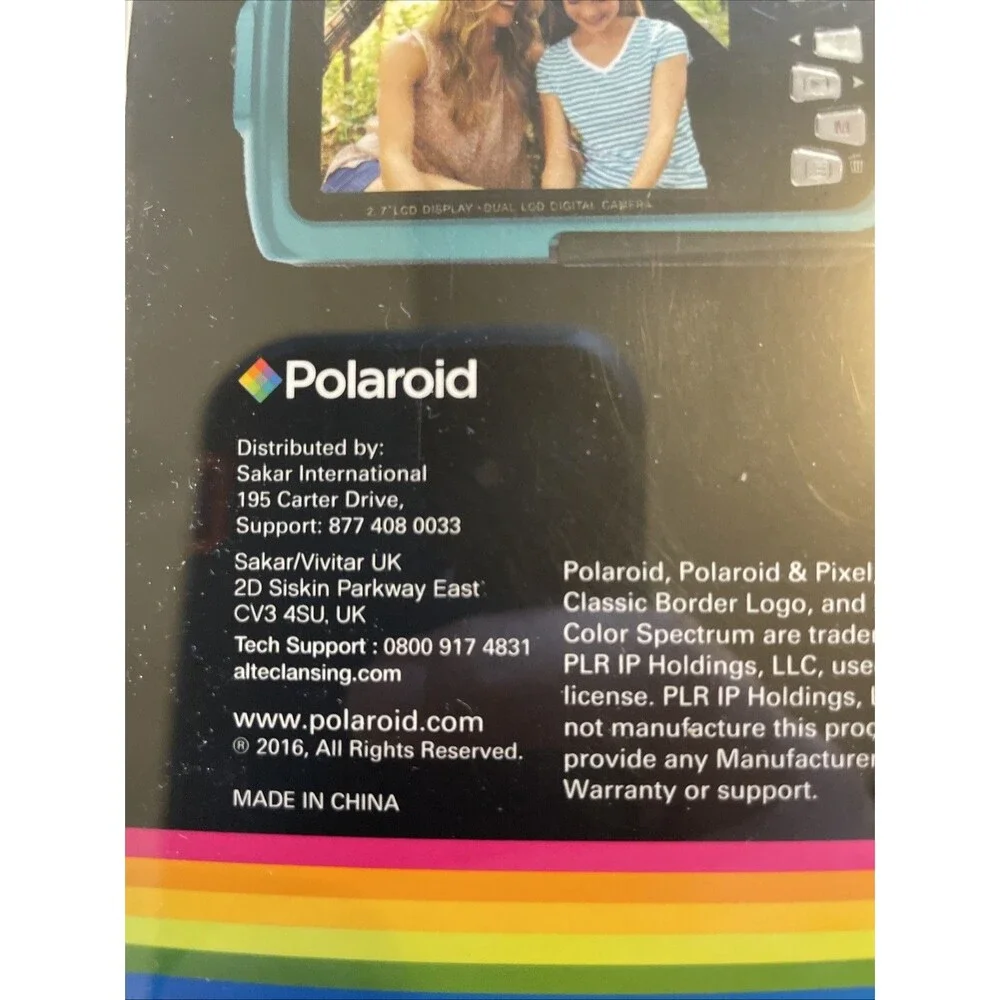 Polaroid iF045 14MP Blue Waterproof Digital Camera ~ 2016 New Old Stock